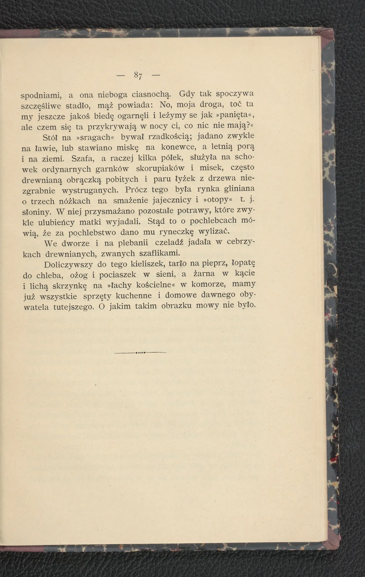 Domy i sprzęty — meble, naczynia, żarna (s. 87)