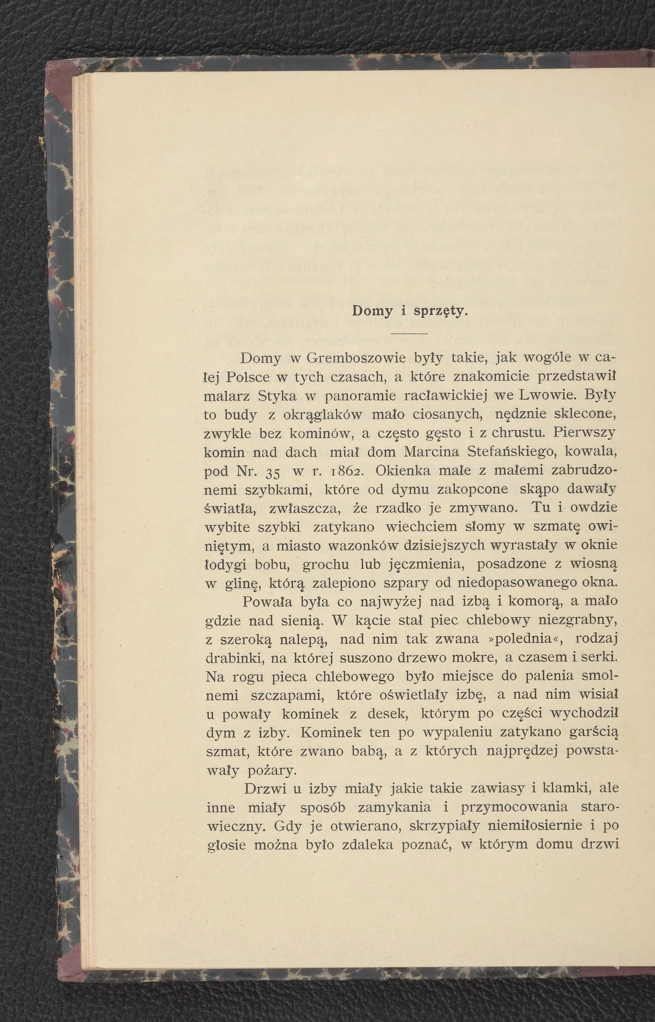 Bojko (1911) — rozdział „Domy i sprzęty” o gospodarstwach chłopskich