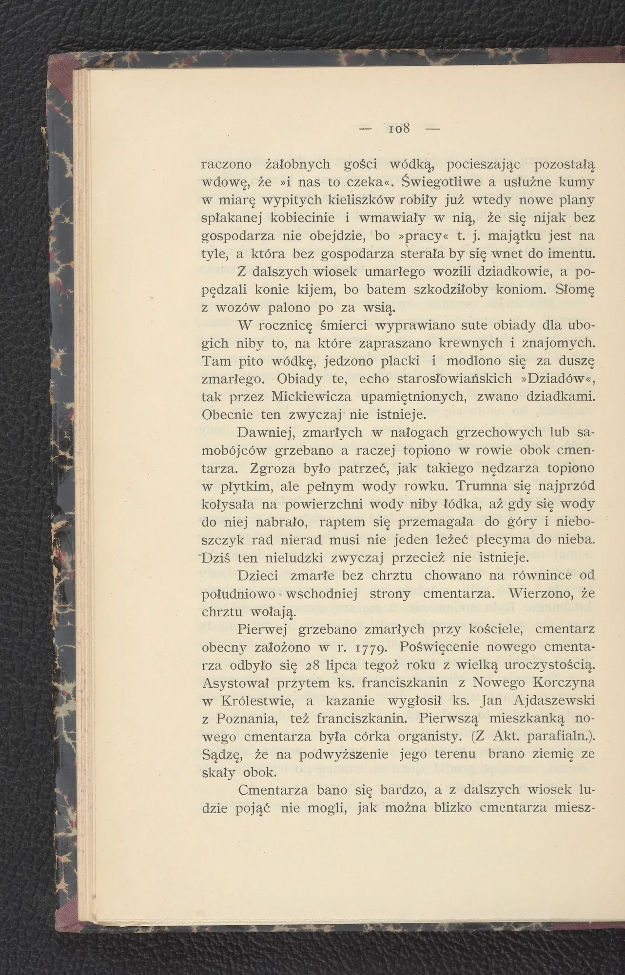 Dziadki pogrzebowe — obiady za duszę zmarłego (s. 108)
