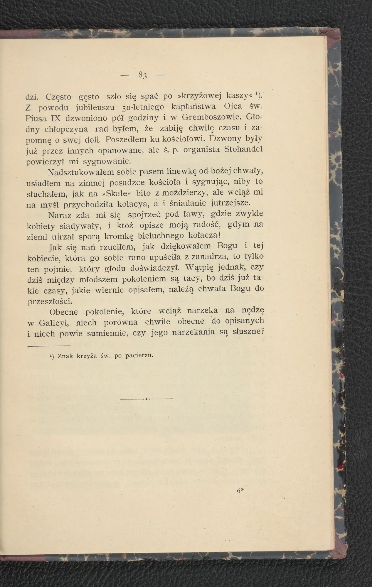 Jubileusz 50-lecia kapłaństwa Ojca św. Piusa IX — dzwony w Gremboszowie (s. 83)