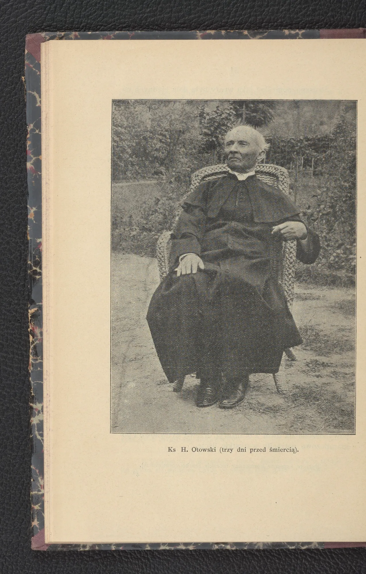 Ks. Henryk Otowski — fotografia trzy dni przed śmiercią (1892)