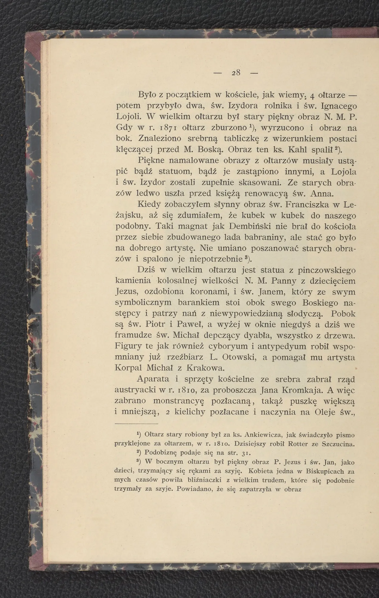 Ołtarze i wyposażenie kościoła — statua NMP, L. Otowski