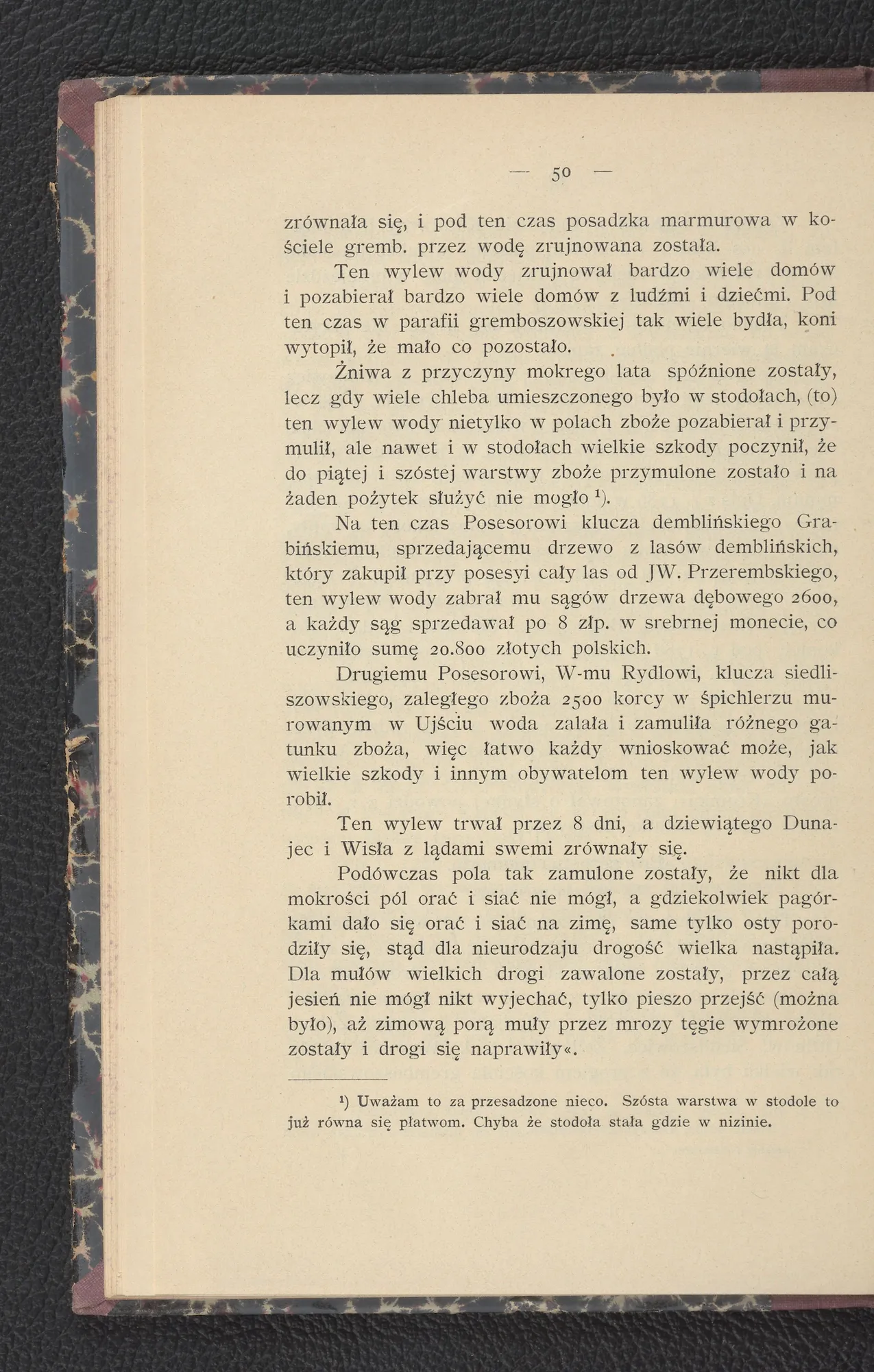 Powódź 1774–1775 — skutki dla kościoła, ludności i gospodarstw (s. 50)