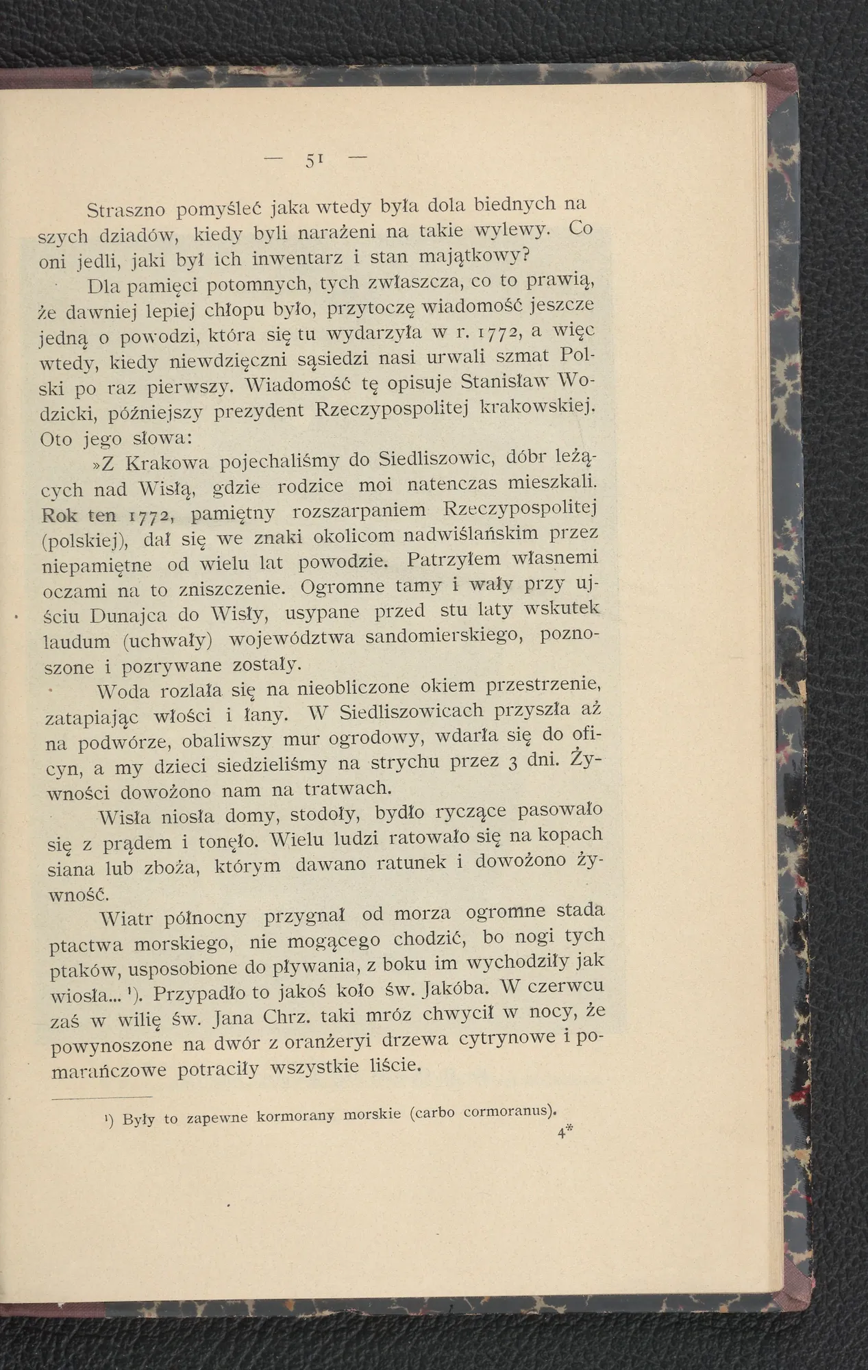 Powódź 1772 — wspomnienia Stanisława Wodzickiego (s. 51)