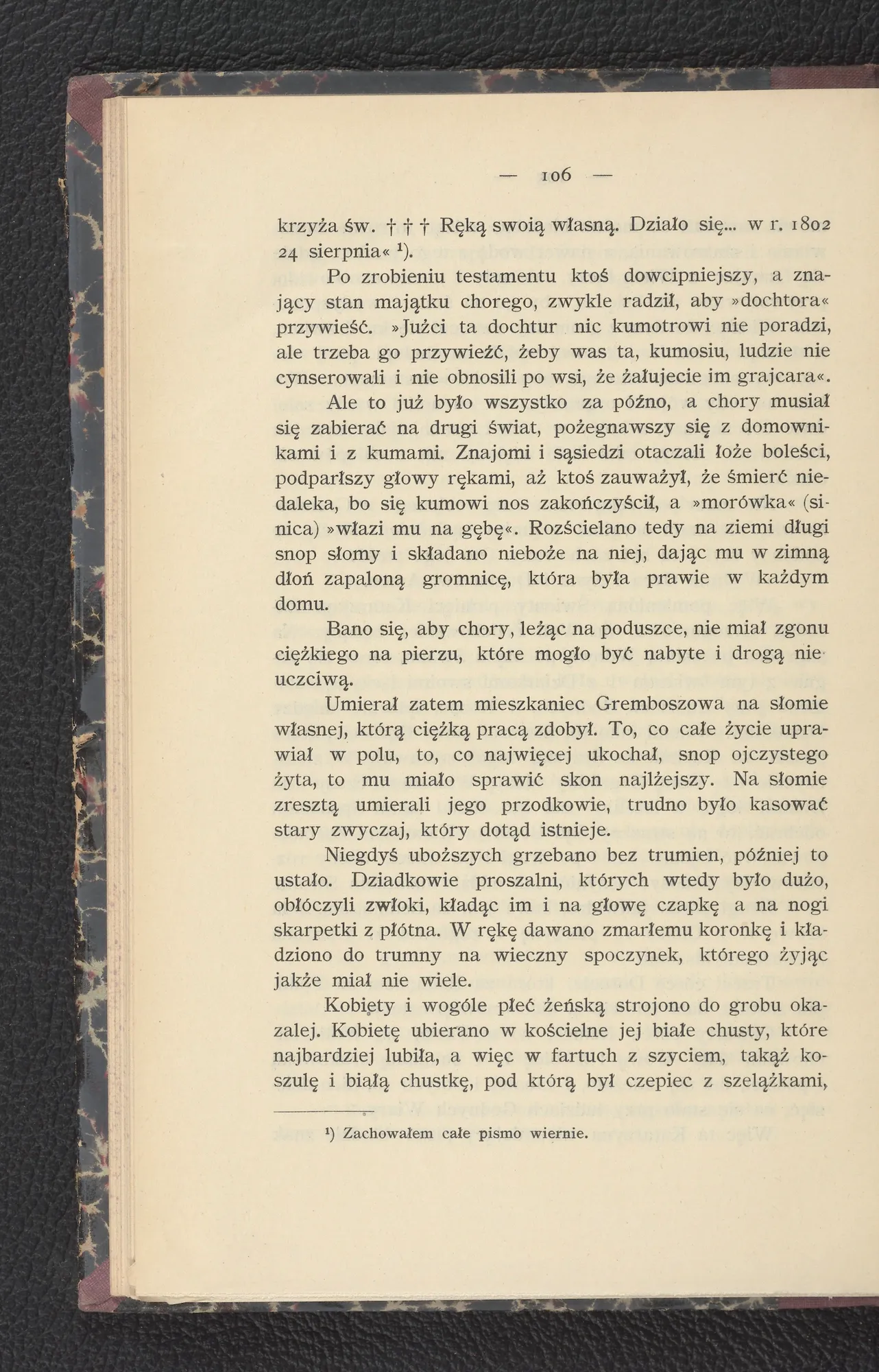 Śmierć na słomie — gromnica i pożegnanie z domownikami (s. 106)