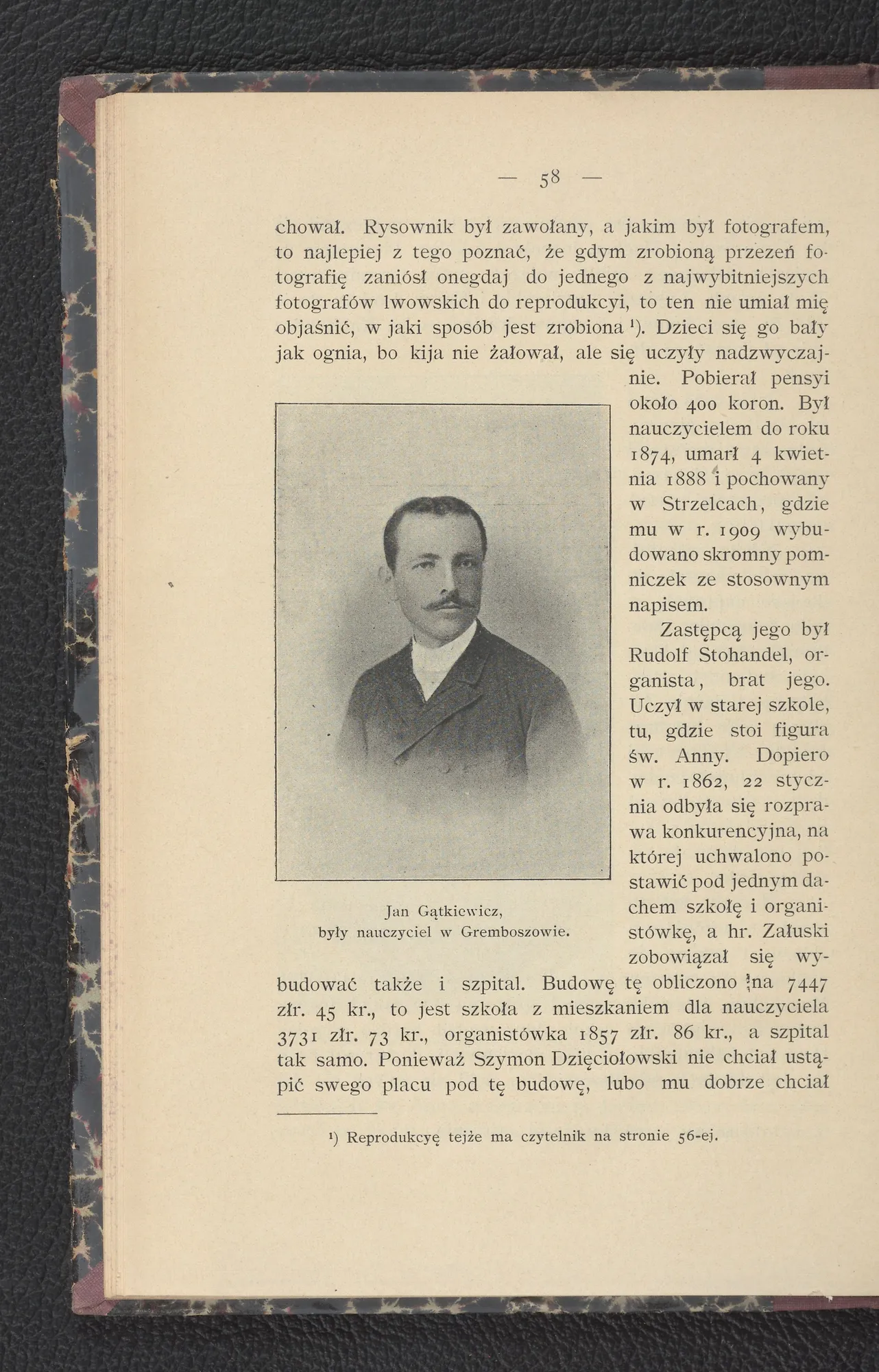 Szkoła — nauczyciele Stohandel i Gątkiewicz (s. 58)