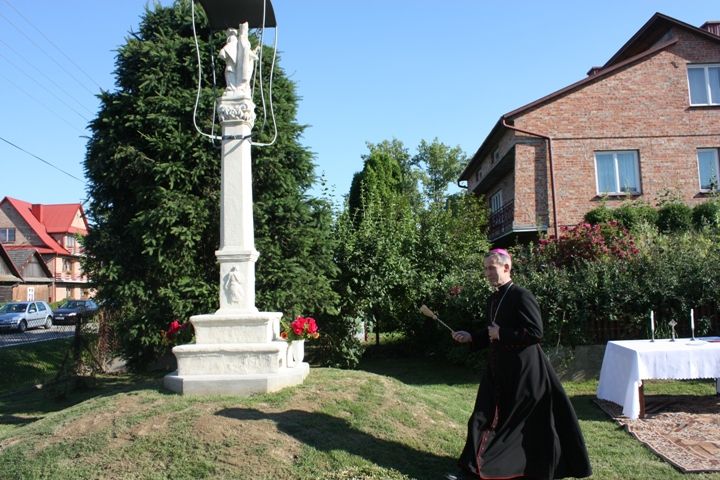 Figura przydrożna w Kozłowie (1734) — widok zabytku